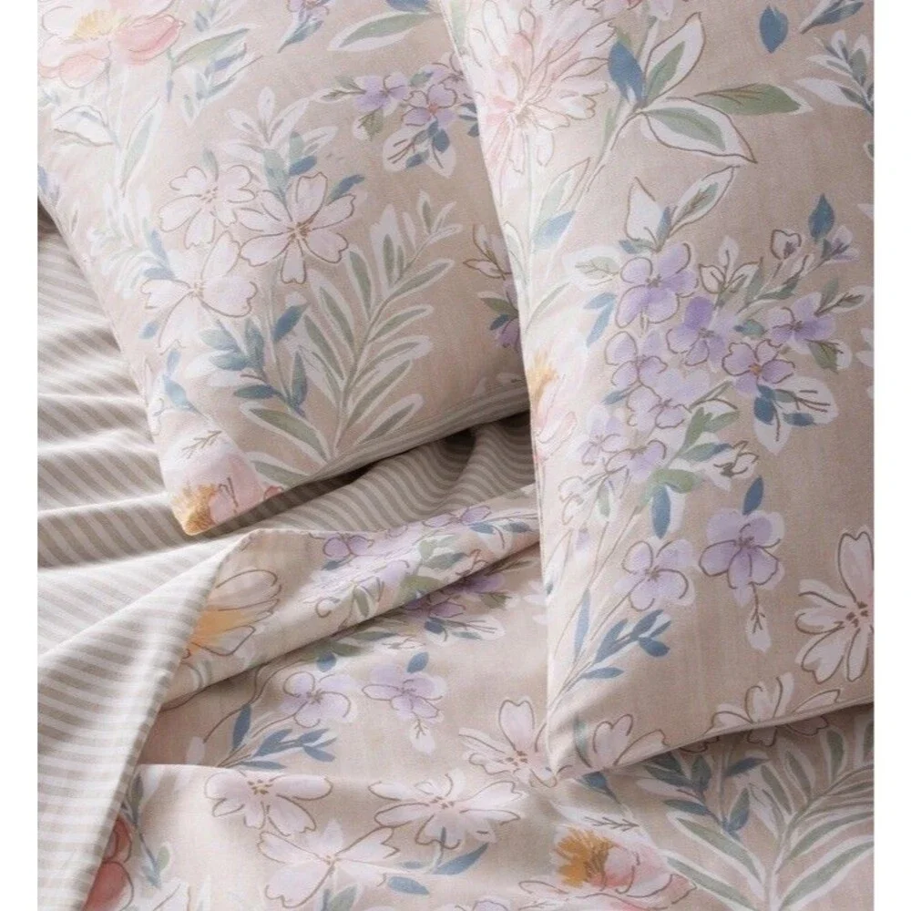 Charter Club Damask Border Garden Full/Queen Comforter + 2 Standard Shams